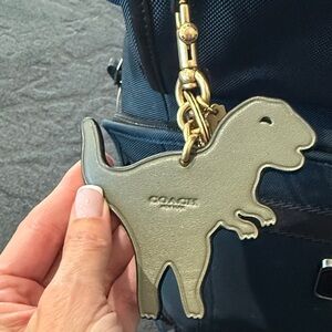 Coach Green Dinosaur Bag Tag